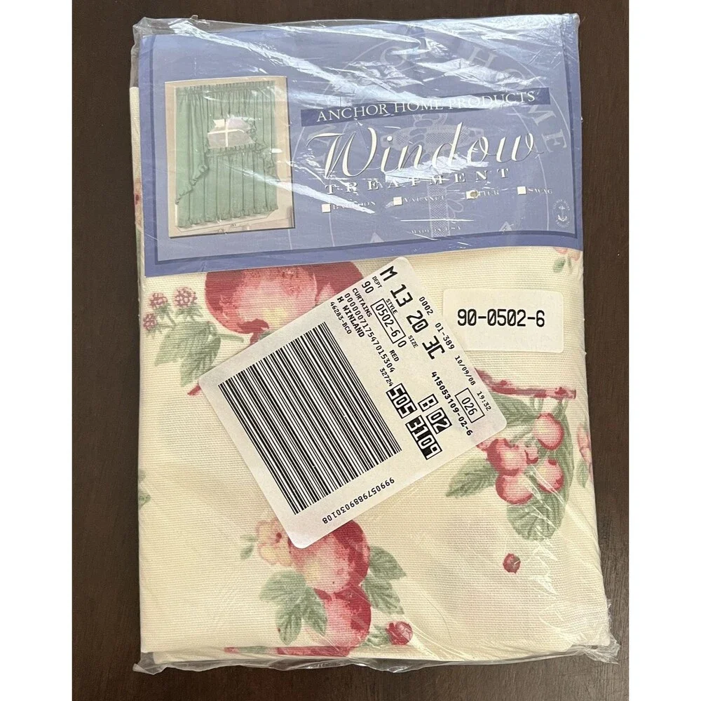 Anchor Home Products APPLES Vintage Cream Red 24